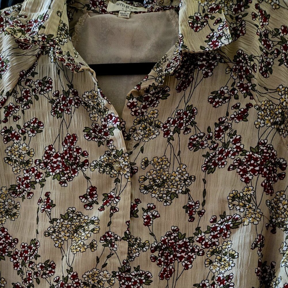 UMGEE SLING TOP w/LACE UNDERLAY (MOCHA) (NWT)